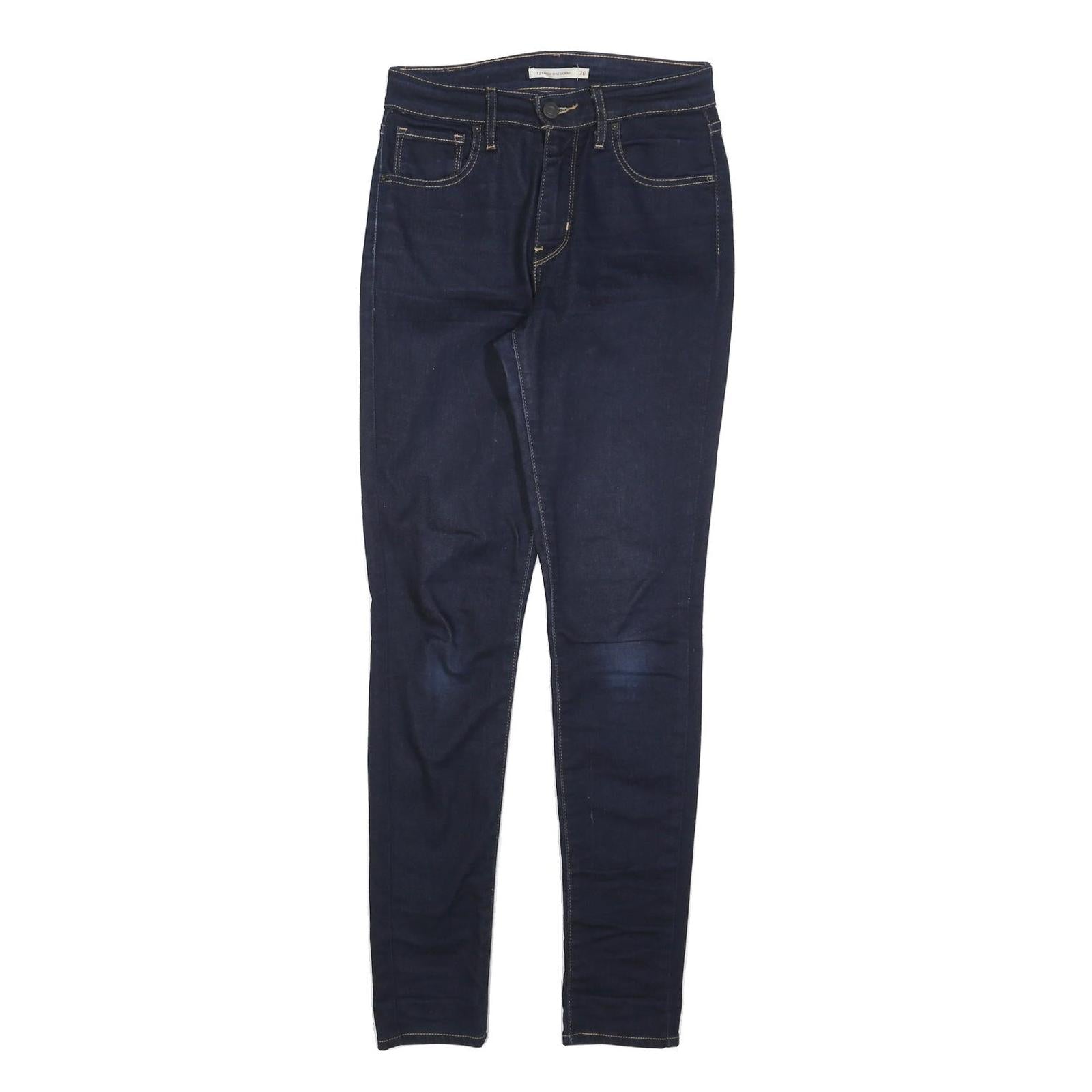 LEVI'S 721 Womens Slim Skinny Denim Dark W26 L30 Stretch Cotton Blend Jeans