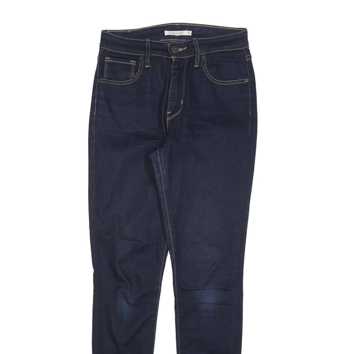 LEVI'S 721 Womens Slim Skinny Denim Dark W26 L30 Stretch Cotton Blend Jeans