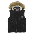 SOULCAL & CO Womens Black Hooded Gilet XS Polyester Woven Outdoor Sleeveless
