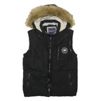 SOULCAL & CO Womens Black Hooded Gilet XS Polyester Woven Outdoor Sleeveless