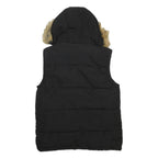 SOULCAL & CO Womens Black Hooded Gilet XS Polyester Woven Outdoor Sleeveless