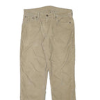 LEVI'S Mens Regular Fit Beige Cotton Blend Trousers W31 L31 Classic Zip Pocket