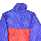 CB SPORT Mens Blue & Red Zip Up Jacket M Polyester Colourblock Casual Outerwear