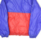 CB SPORT Mens Blue & Red Zip Up Jacket M Polyester Colourblock Casual Outerwear
