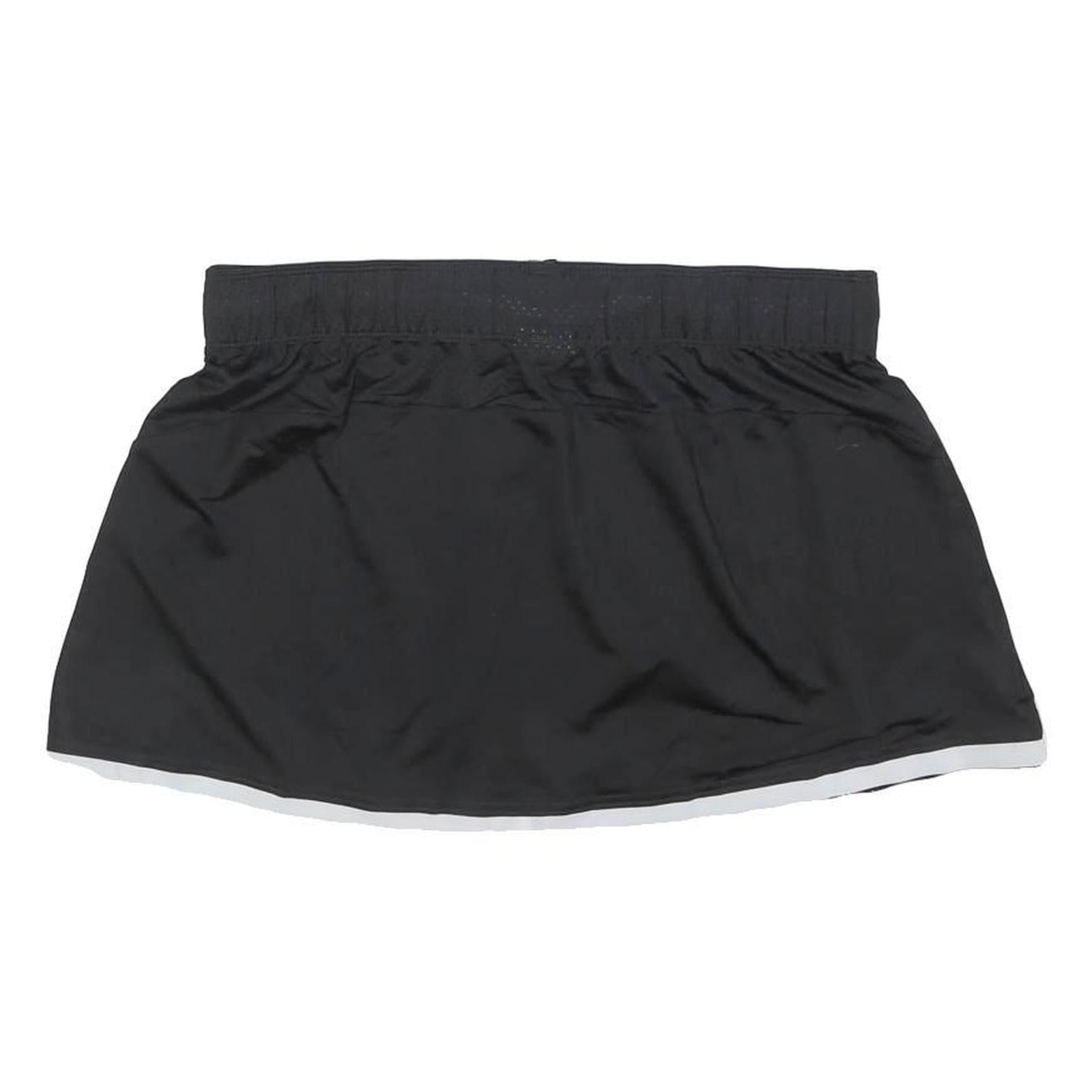 ADIDAS Womens Black Mini Polyester Skirt L Sports Tennis Casual Activewear