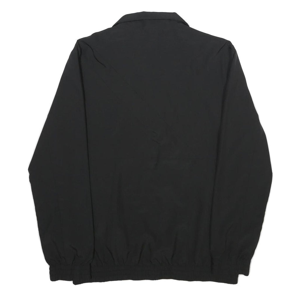 PUMA Mens Black Athletic Jacket S Polyester Zip-Up Plain Lightweight Sportswear