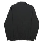 PUMA Mens Black Athletic Jacket S Polyester Zip-Up Plain Lightweight Sportswear