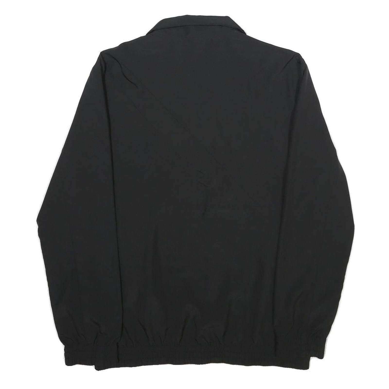 PUMA Mens Black Athletic Jacket S Polyester Zip-Up Plain Lightweight Sportswear