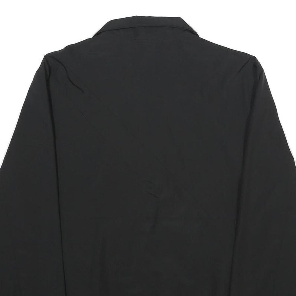 PUMA Mens Black Athletic Jacket S Polyester Zip-Up Plain Lightweight Sportswear