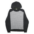 CALVIN KLEIN Mens Black & Grey Hoodie L Cotton Blend Casual Pullover