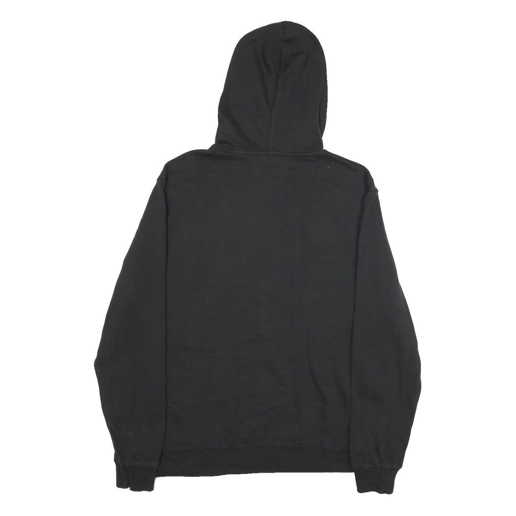 CALVIN KLEIN Mens Black & Grey Hoodie L Cotton Blend Casual Pullover