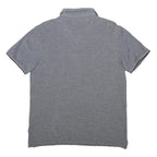TIMBERLAND Mens Grey Short Sleeve Plain Cotton Polo Shirt L Classic Fit Casual