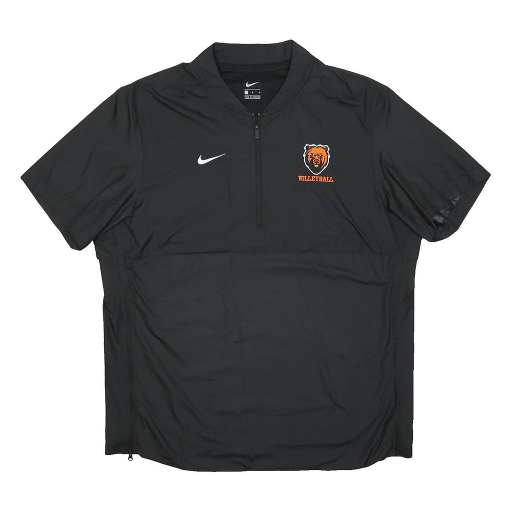 NIKE Mens Black Volleyball Track Jacket L Polyester Zip Activewear Sports