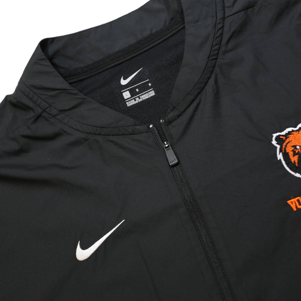 NIKE Mens Black Volleyball Track Jacket L Polyester Zip Activewear Sports