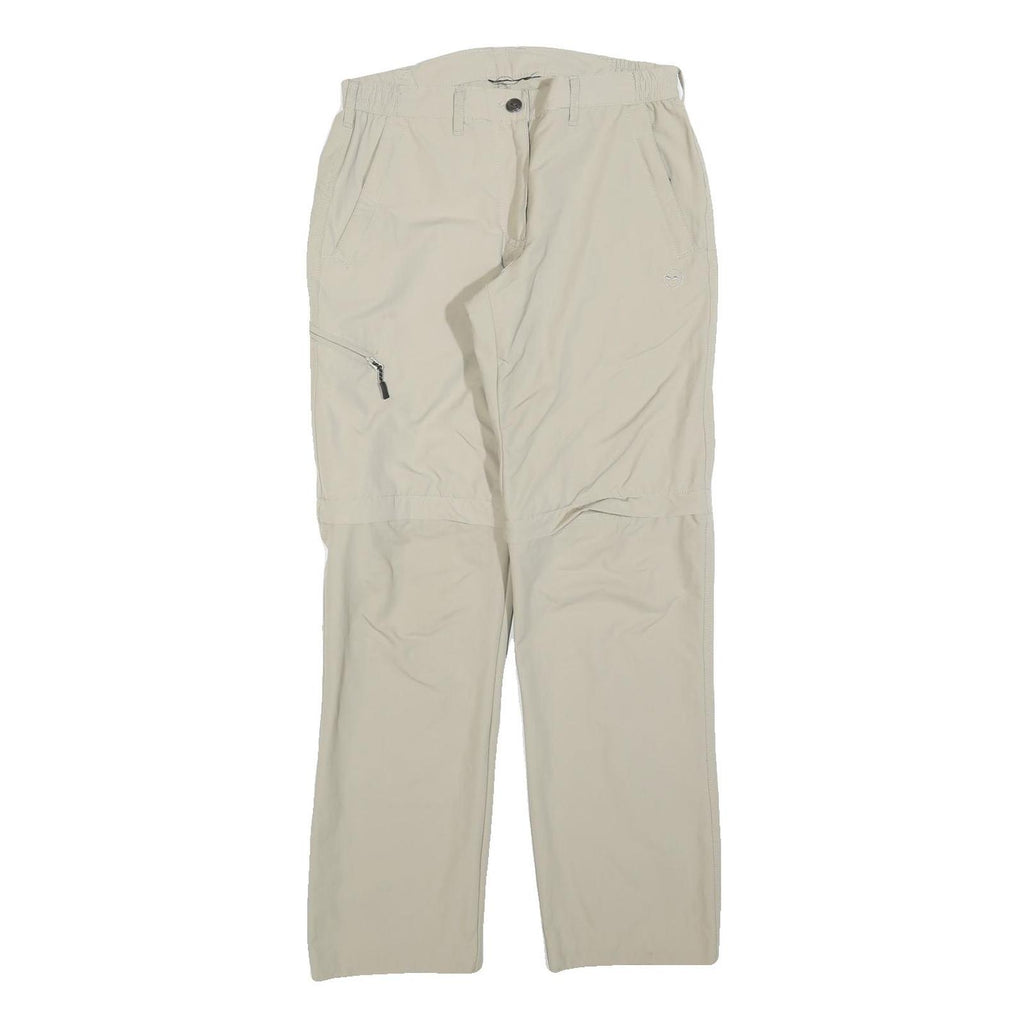 HIGH COLORADO Mens Cotton Blend Beige Slim Straight Trousers W28 L30 Casual