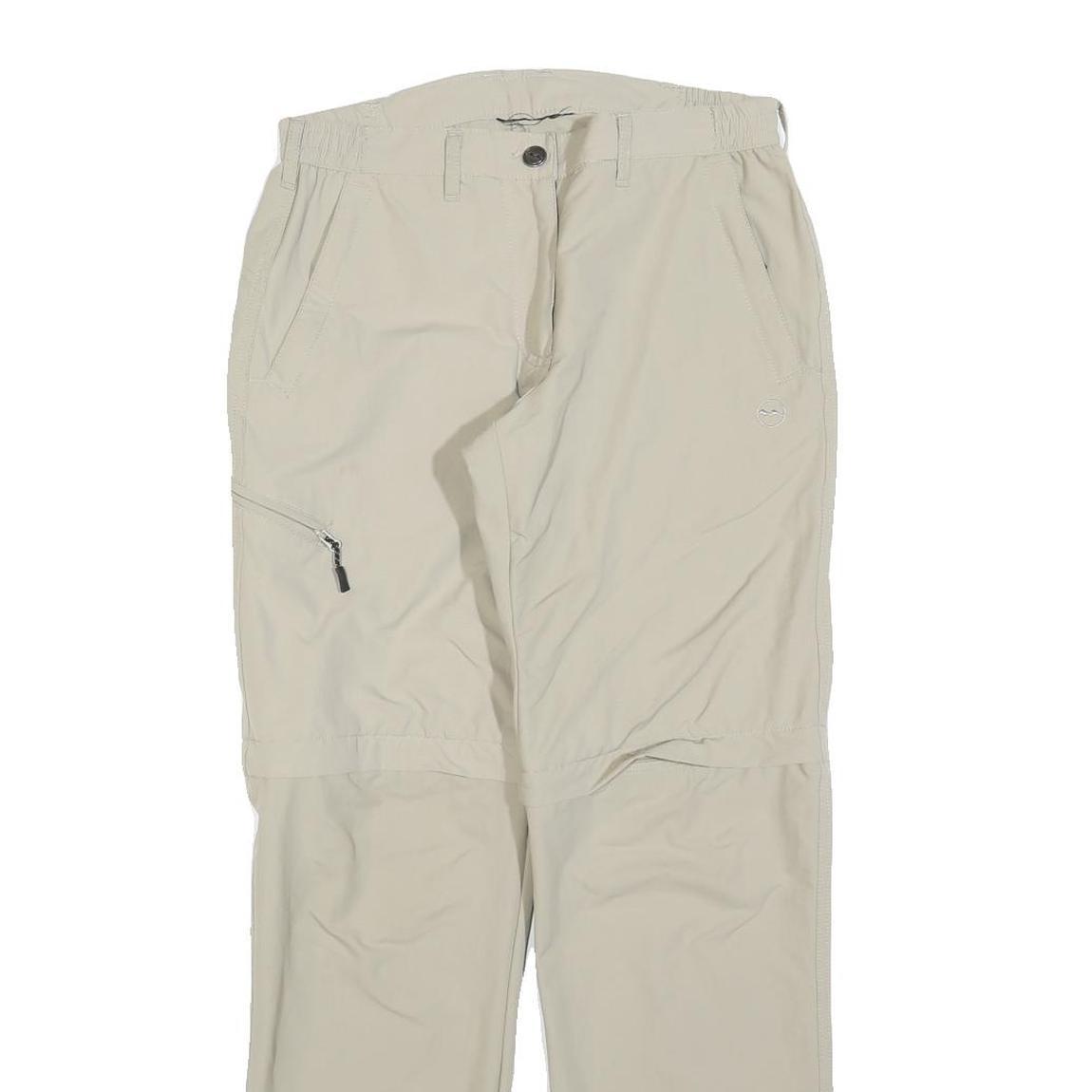 HIGH COLORADO Mens Cotton Blend Beige Slim Straight Trousers W28 L30 Casual