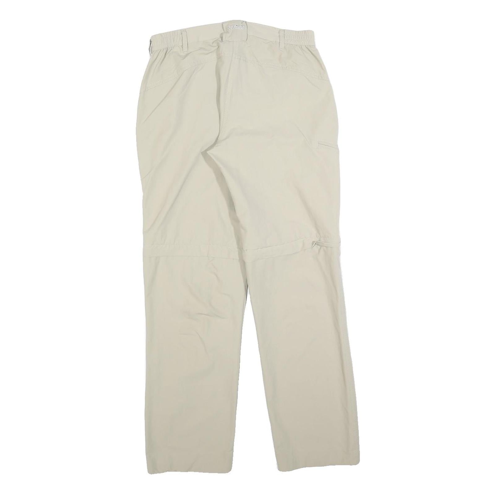HIGH COLORADO Mens Cotton Blend Beige Slim Straight Trousers W28 L30 Casual