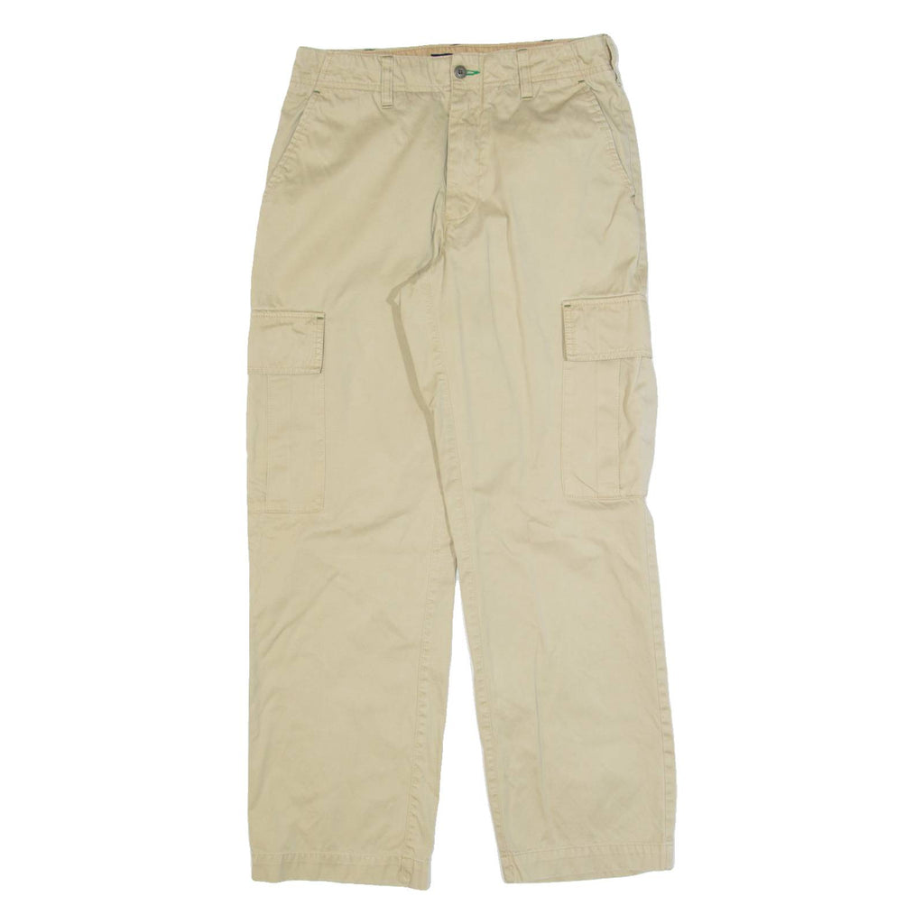 TOMMY HILFIGER Cargo Workwear Mens Trousers Beige Regular Straight W29 L30