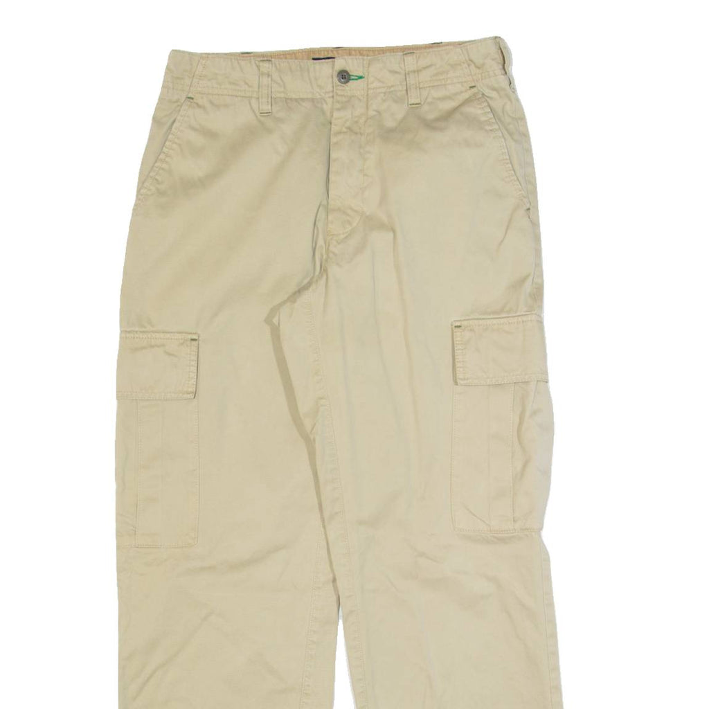 TOMMY HILFIGER Cargo Workwear Mens Trousers Beige Regular Straight W29 L30