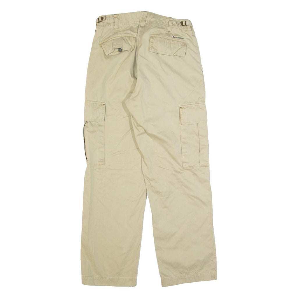 TOMMY HILFIGER Cargo Workwear Mens Trousers Beige Regular Straight W29 L30