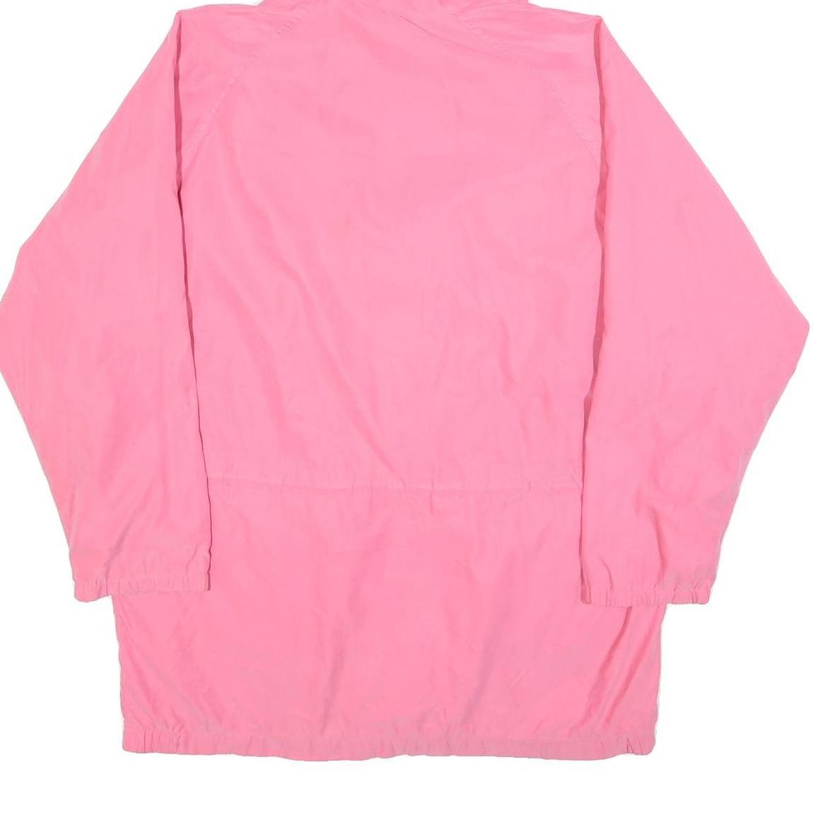 NAUTICA Womens Pink & Beige Hooded Jacket M Polyester Blend Zip Casual Outerwear