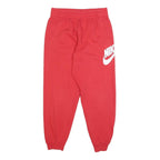NIKE Womens Joggers Red White XL W26 Fleece Sweatpants Casual Comfortable