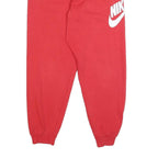 NIKE Womens Joggers Red White XL W26 Fleece Sweatpants Casual Comfortable