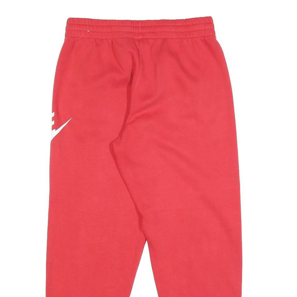 NIKE Womens Joggers Red White XL W26 Fleece Sweatpants Casual Comfortable