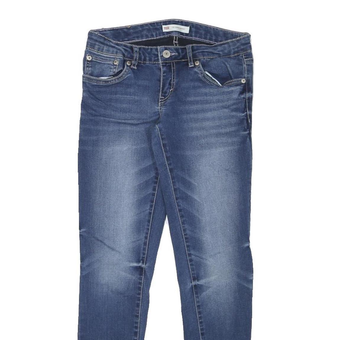 LEVI'S 710 Womens Slim Blue Denim Medium W26 L27 Stretch Zip Jeans Skinny Fit