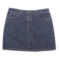 AMERICAN EAGLE Womens Blue Denim Mini Skirt Cotton Blend S Casual Summer Style
