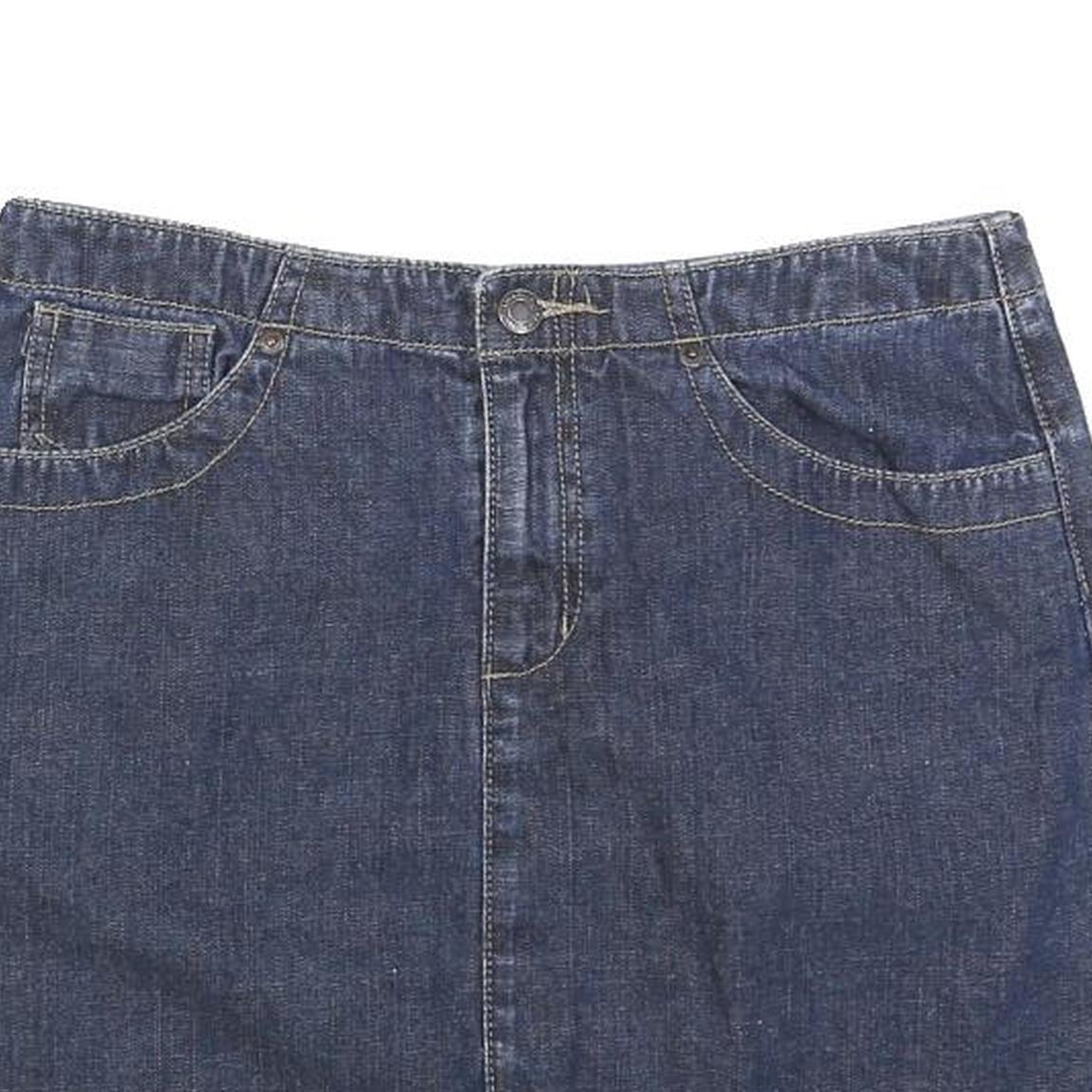 AMERICAN EAGLE Womens Blue Denim Mini Skirt Cotton Blend S Casual Summer Style