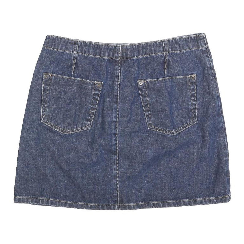 AMERICAN EAGLE Womens Blue Denim Mini Skirt Cotton Blend S Casual Summer Style