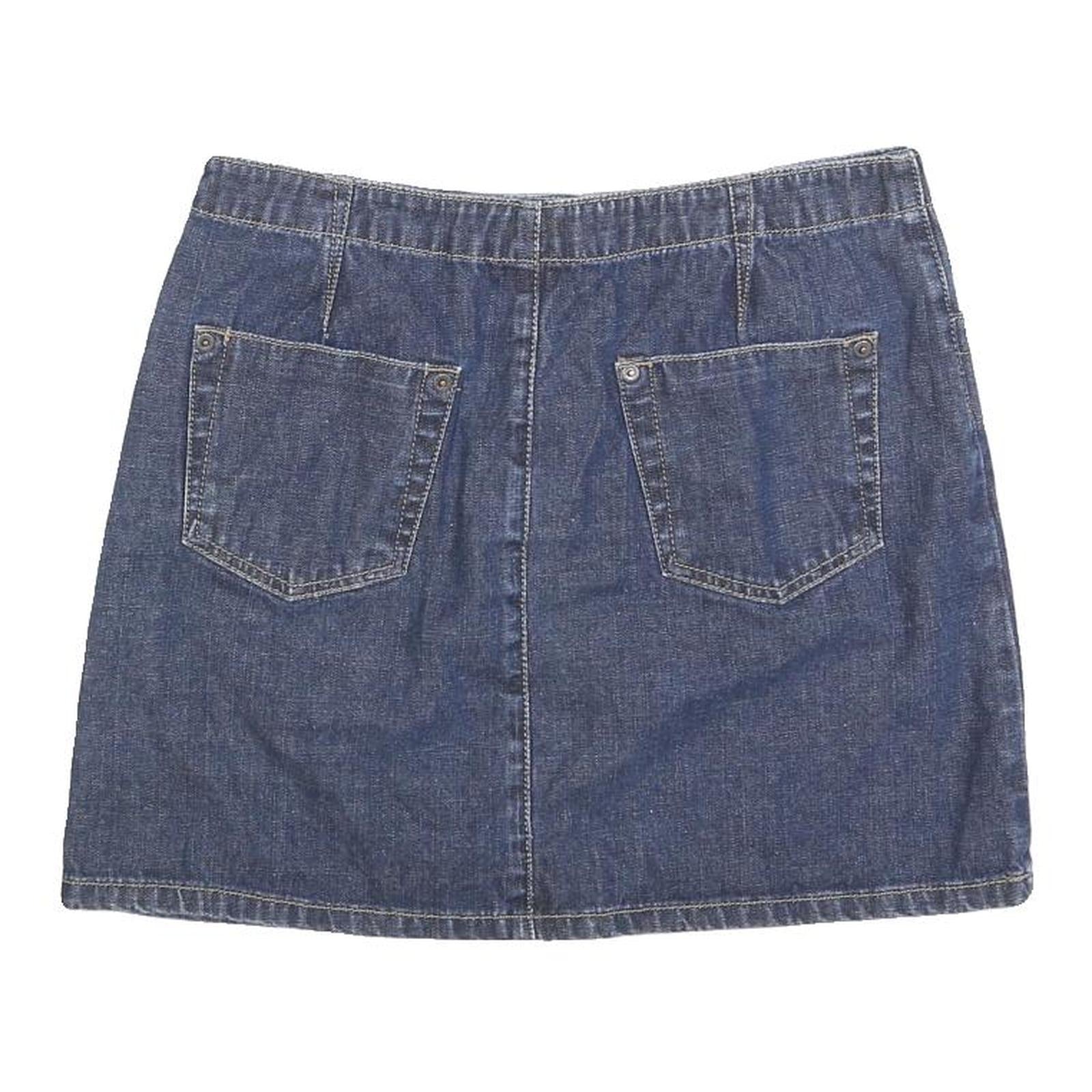 AMERICAN EAGLE Womens Blue Denim Mini Skirt Cotton Blend S Casual Summer Style
