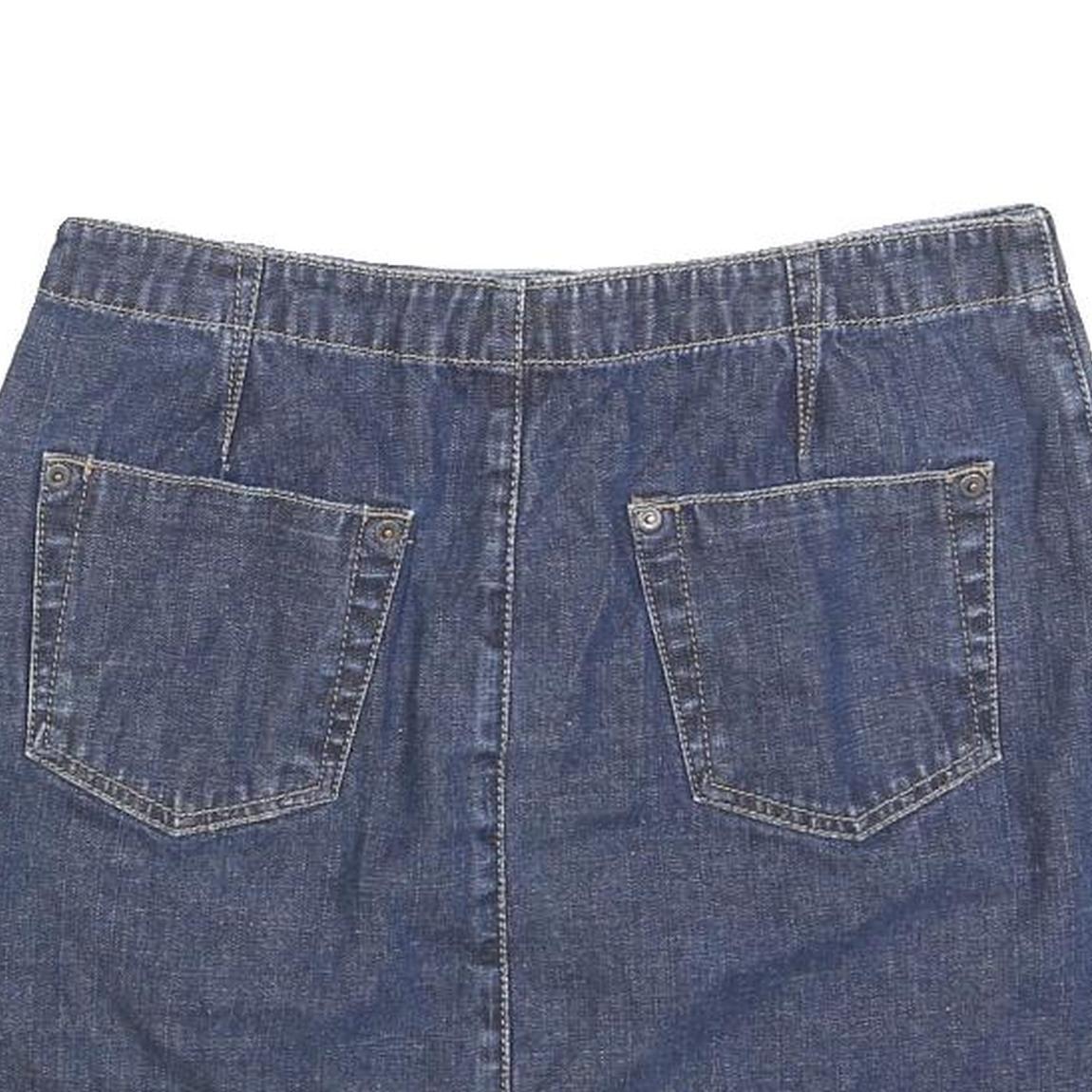 AMERICAN EAGLE Womens Blue Denim Mini Skirt Cotton Blend S Casual Summer Style