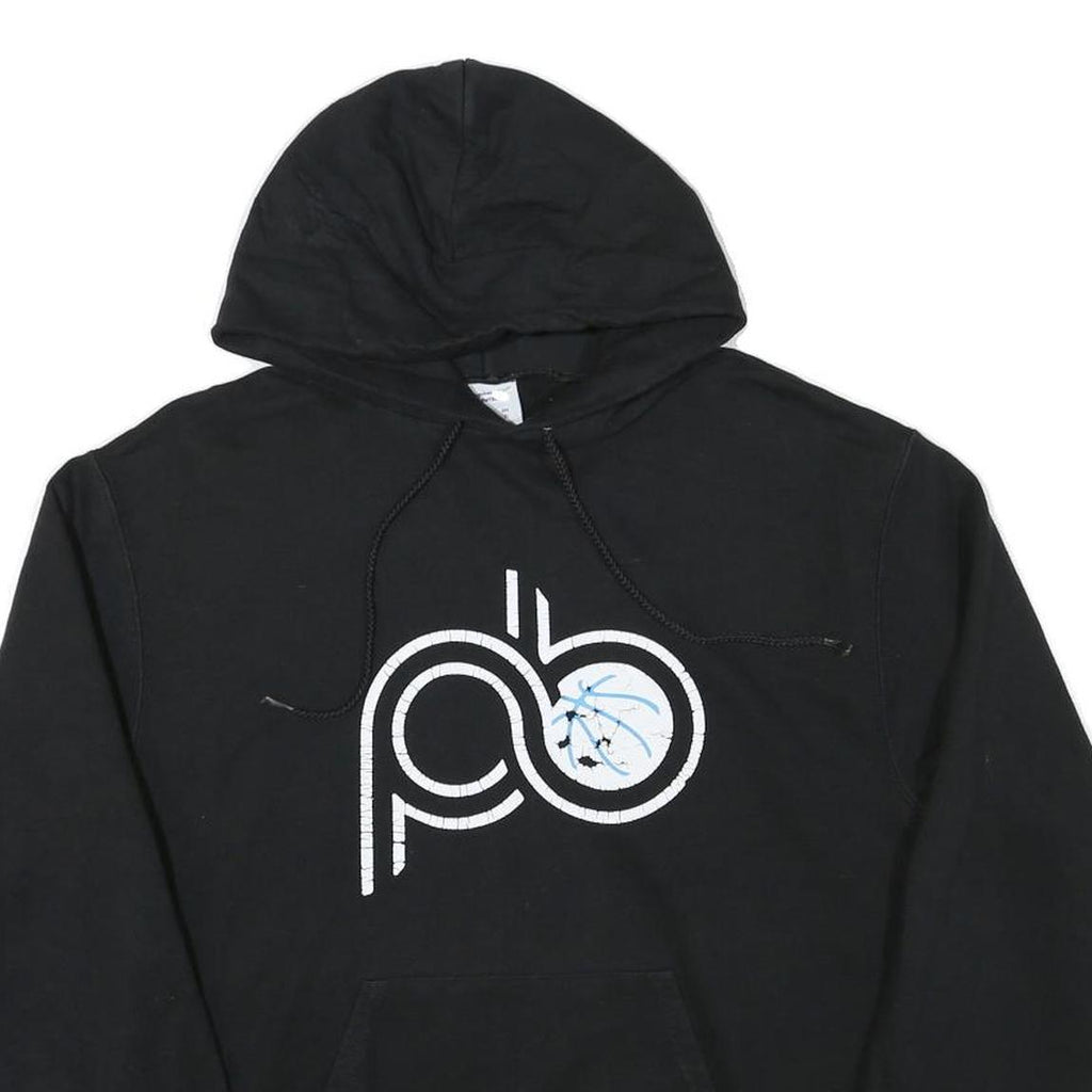 CHAMPION Mens Black Pullover Hoodie M Cotton Blend Casual Streetwear