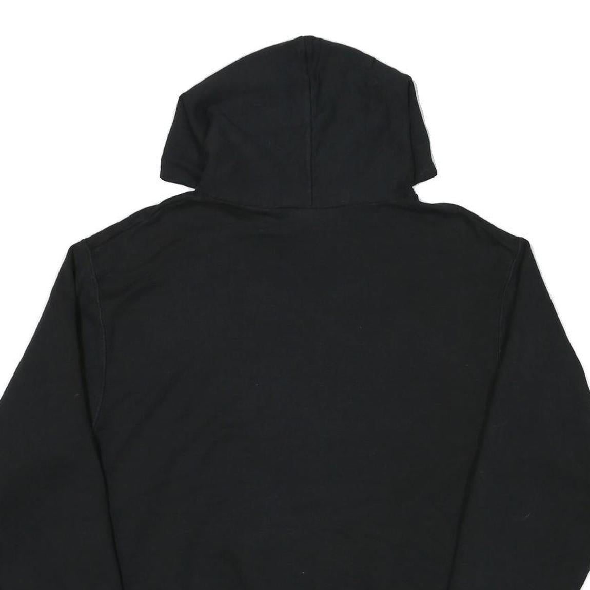 CHAMPION Mens Black Pullover Hoodie M Cotton Blend Casual Streetwear