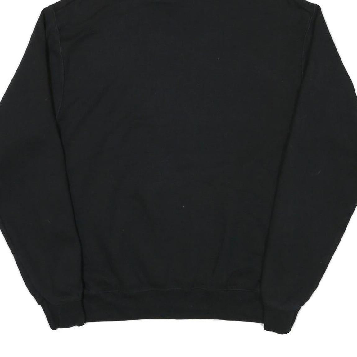 CHAMPION Mens Black Pullover Hoodie M Cotton Blend Casual Streetwear