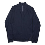 NIKE Womens Navy Blue & Pink Lightweight Zip Jacket L Polyester Plain Sports