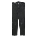 LEVI'S 511 BIG E Mens Slim Black Denim Medium W30 L32 Jeans Cotton Blend Zip