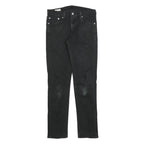 LEVI'S 511 BIG E Mens Slim Black Denim Medium W30 L32 Jeans Cotton Blend Zip