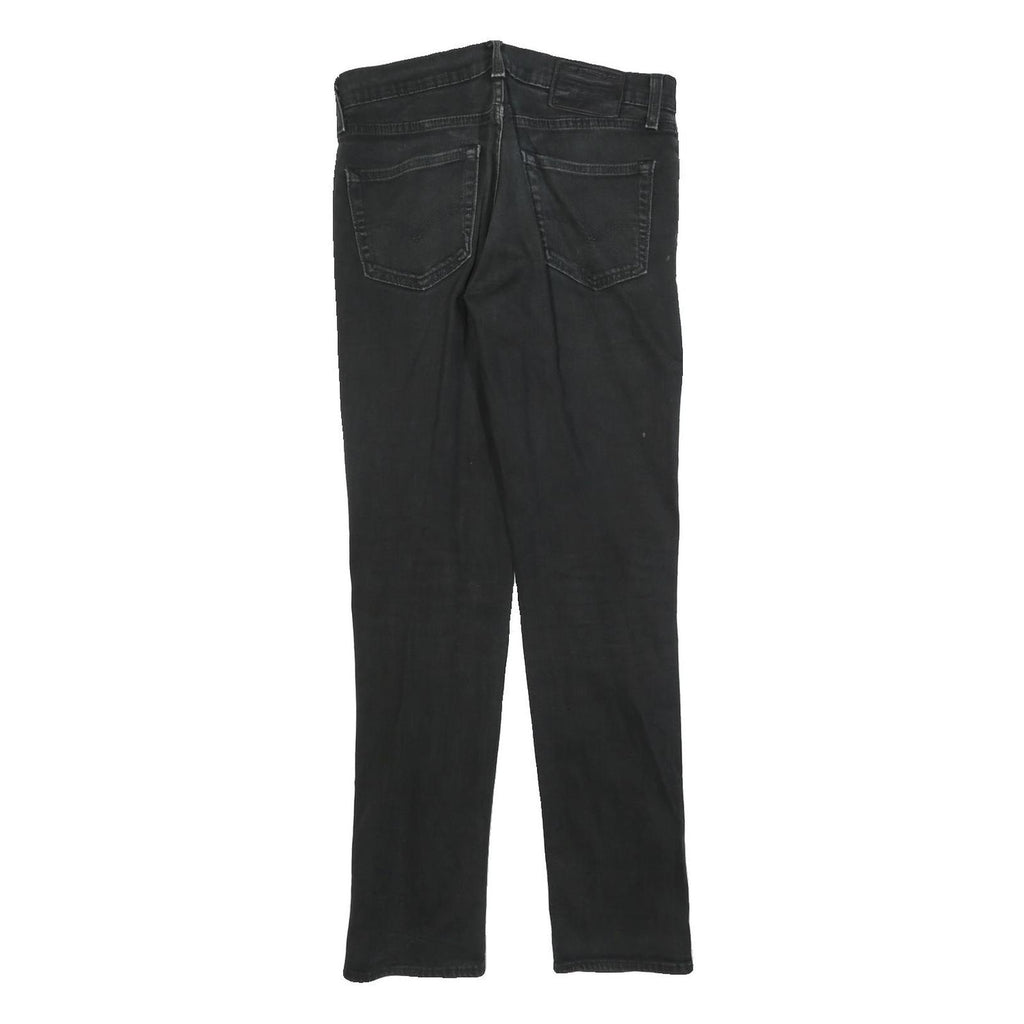 LEVI'S 511 BIG E Mens Slim Black Denim Medium W30 L32 Jeans Cotton Blend Zip