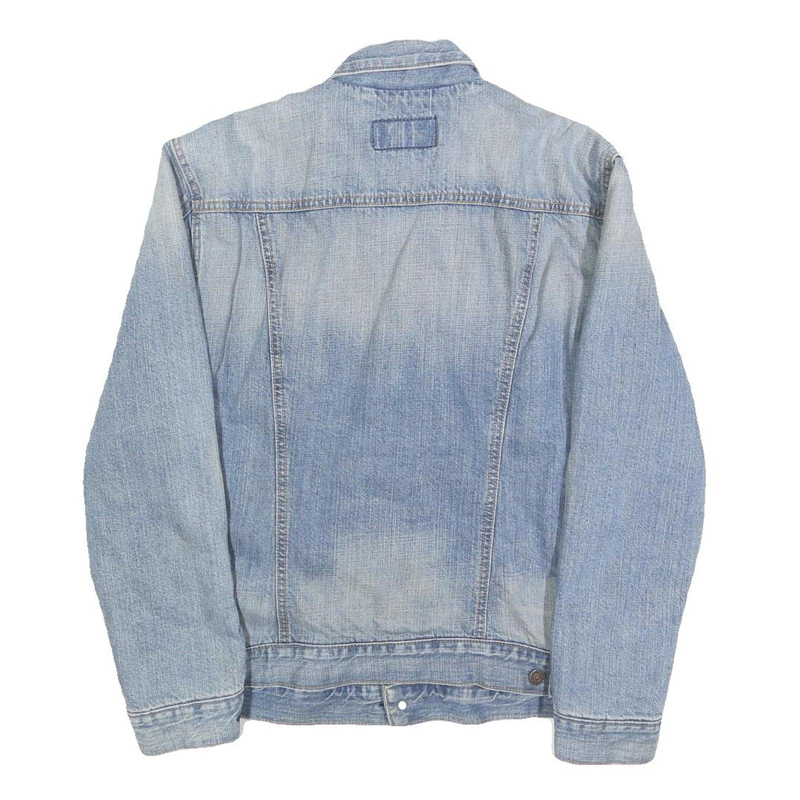 LEVI'S Mens Blue Denim Cotton Button Jacket M Classic Casual Outerwear