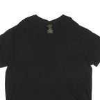 POLO RALPH LAUREN Mens Black V-Neck T-Shirt 2XL Cotton Blend Casual Wear