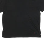 POLO RALPH LAUREN Mens Black V-Neck T-Shirt 2XL Cotton Blend Casual Wear