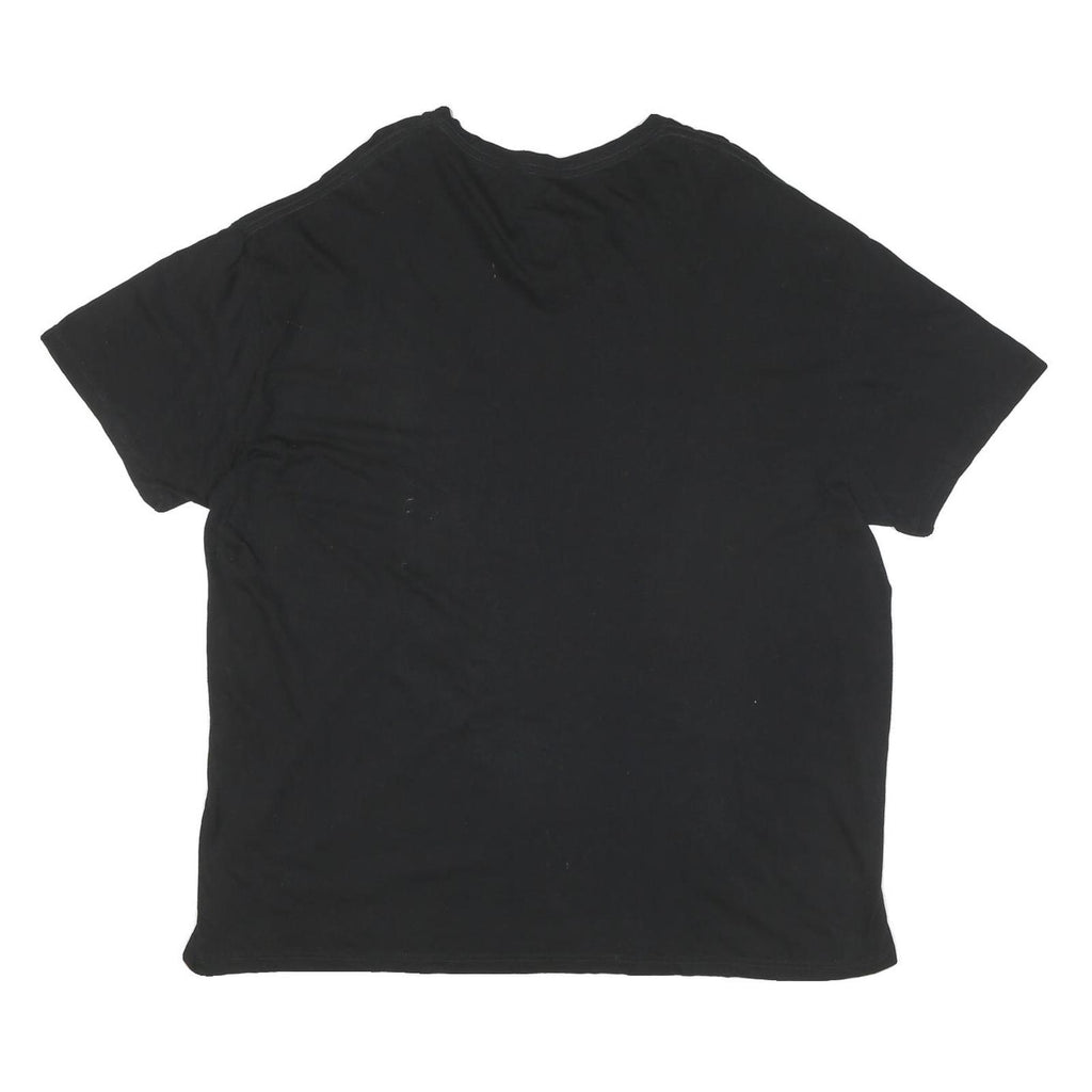 POLO RALPH LAUREN Mens Black V-Neck T-Shirt 2XL Cotton Blend Casual Wear