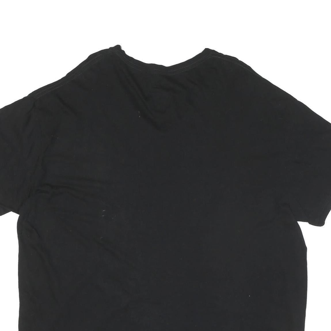 POLO RALPH LAUREN Mens Black V-Neck T-Shirt 2XL Cotton Blend Casual Wear