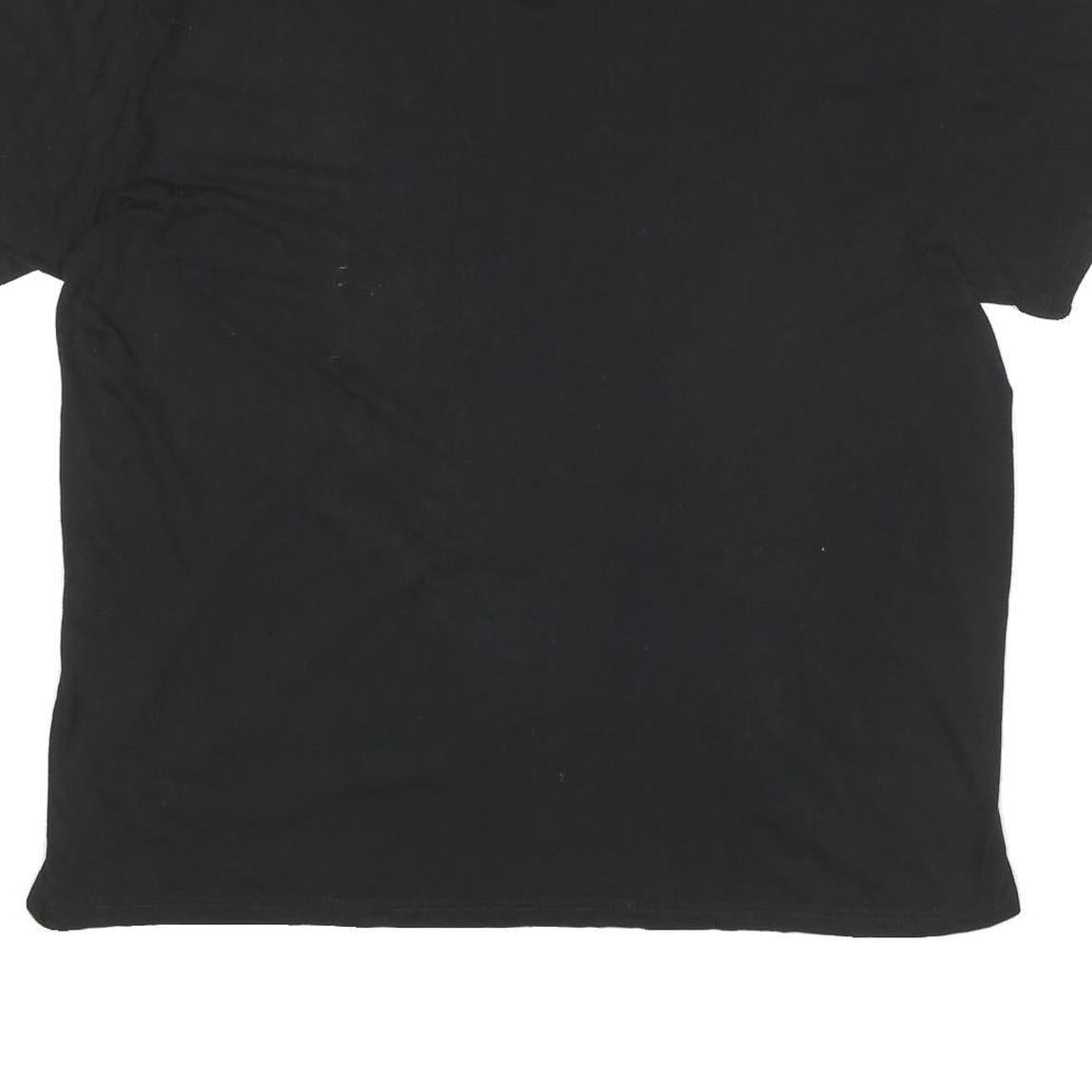 POLO RALPH LAUREN Mens Black V-Neck T-Shirt 2XL Cotton Blend Casual Wear