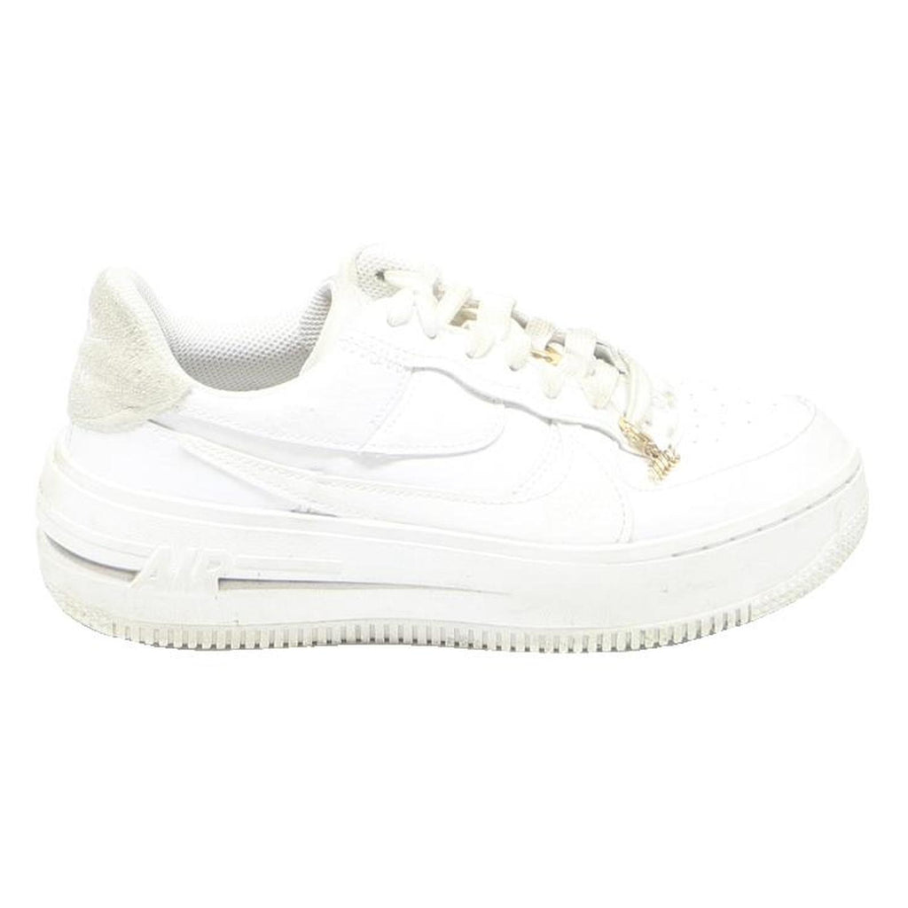 NIKE Air Force 1 Womens Platform Trainers Leather White UK 4.5 Classic