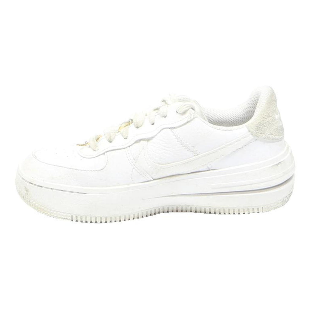 NIKE Air Force 1 Womens Platform Trainers Leather White UK 4.5 Classic