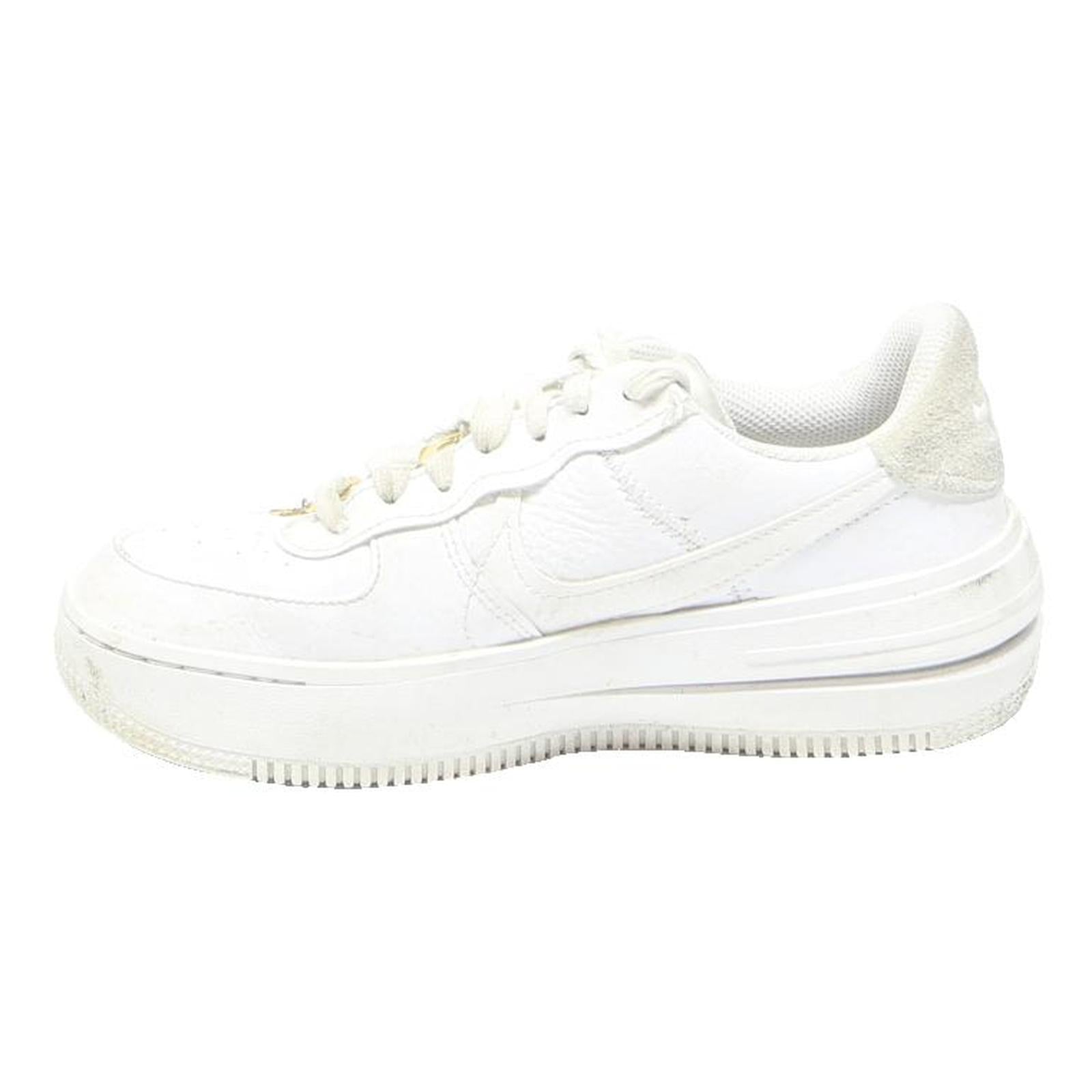 NIKE Air Force 1 Womens Platform Trainers Leather White UK 4.5 Classic
